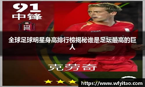 全球足球明星身高排行榜揭秘谁是足坛最高的巨人